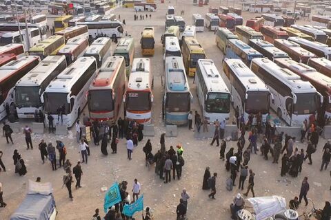 فراهم شدن شرایط سفر زائرین به عتبات با خودروهای شخصی اربعین