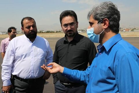 بازدید مشاور وزیر و رئیس شورای اطلاع رسانی وزارت راه و شهرسازی از باند ۲۹ چپ فرودگاه مهرآباد