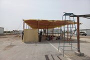 ببینید/احداث سایبان در محوطه پایانه مرزی ریمدان جهت رفاه حال زایرین پاکستانی
