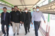 بازدید مدیرکل دفتر ارزیابی و بازرسی و حقوق شهروندان وزارت راه و شهرسازی و هیئت همراه از زیر ساخت های پایانه مرزي میرجاوه و زائرسرای آستان قدس جهت زائرین اربعین حسینی