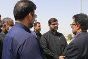 بازدید مدیرکل دفتر ارزیابی و بازرسی و حقوق شهروندان وزارت راه و شهرسازی و هیئت همراه از زیر ساخت های پایانه مرزي میرجاوه و زائرسرای آستان قدس جهت زائرین اربعین حسینی