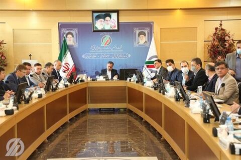 Iran, Russia discuss construction of Rashat-Astara Railroad جلسه