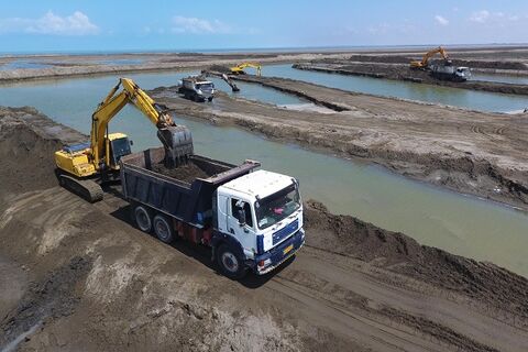 عملیات نجات خلیج گرگان؛۵/۵ درصد جلوتر از برنامه خلیج گرگان