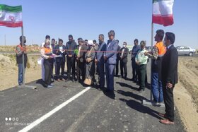افتتاح روکش آسفالت محور روستایی از توابع هامون