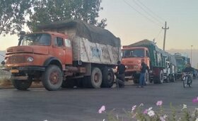 کامیونداران استان سمنان خادمان زائرین اربعین حسینی شدند
