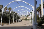 نصب سایه بان - پایانه مرزی خسروی