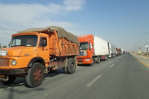 محدودیتهای ترافیکی از دوم تا هفتم اسفند در محورهای مواصلاتی کشور اعزام کامیون به کربلا