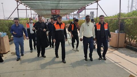 استقرار نمایندگی اداره کل راهداری و حمل و نقل جاده ای بوشهر در مرز شلمچه مهندس اخترشناس مدیر کل راهداری و حمل و نقل جاده ای