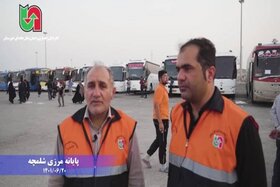 گفتگو با رانندگان ناوگان حمل و نقل در مرز شلمچه