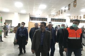 بازدید مدیرکل راهداری و حمل و نقل جاده ای سیستان و بلوچستان به همراه معاونین ومدیر حراست از روند ورود زائرین پاکستانی از طریق پایانه مرزی میرجاوه