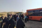 بازگشت زوار از پایانه مرزی خسروی