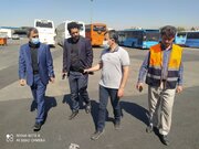 بازدید مهندس زندی فر مدیر کل راهداری و حمل و نقل جاده ای استان البرز  از پایانه شهید کلانتری درراستای نظارت بر روند خدمات رسانی به زائرین اربعین حسنی