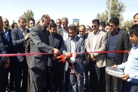 افتتاح بلوار ورودی شهر زهک