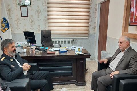 تعامل همه جانبه برای اجرای طرح راهداری زمستانه دیدار مدیرکل استان سمنان با رییس پلیس راه استان سمنان.jpg