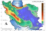 اینفوگرافیک | نقشه میانگین بارندگی سالیانه ایران