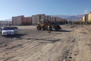 اجرای حکم قلع و قمع و رفع تصرف از اراضی ملی کاشان به مساحت ۶۹۰۰ مترمربع- اصفهان