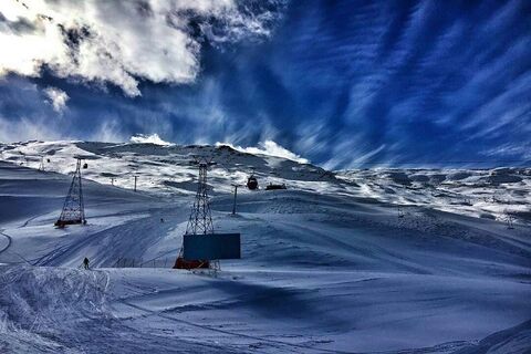 پیست چمن دیزین سردترین منطقه کشور شد دیزین