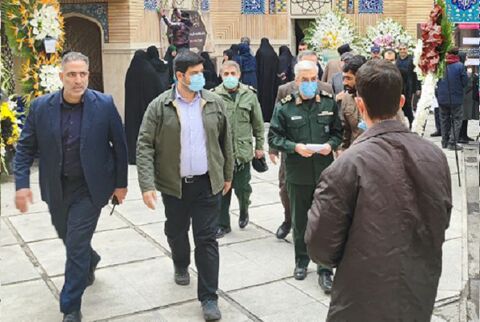 مراسم یادبود مرحوم رستم قاسمی با حضور مقامات لشکری و کشوری برگزار شد گرامی داشت مرحوم قاسمی