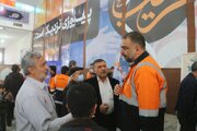 حضور دسته جمعی مدیر کل و کارکنان اداره کل راهداری و حمل و نقل جاده ای استان کرمان در نماز جمعه