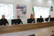 گززارش تصویری جلسه نشست خبری شوراي هماهنگي مديران دستگاههاي اجرايي وزارت راه و شهرسازي در استان اردبيل