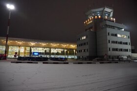 برف روبی فرودگاه مشهد