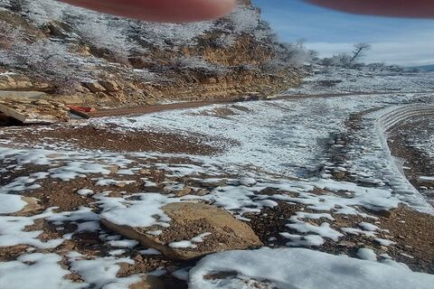 ترانشه برداری مقطع رانشی محور الهادی – ویرو در حال انجام است راهداری گلستان