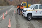 حضور مستمر گشت های راهداری جهت تسهیل در ترددکاربران جاده ای در پی بارش باران و برف در محورهای مواصلاتی شمال استان