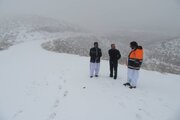 بازدید مدیرکل راهداری و حمل و نقل جاده ای سیستان و بلوچستان به همراه معاون راهداری از راهدارخانه و محورهایی روستایی دارای بارش  برف در حوزه شهرستان تفتان