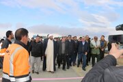 آئین افتتاح پروژه های ساخت راه‌های روستایی «میلاجرد به سلوکلو» و «کوت آباد به چاپار»