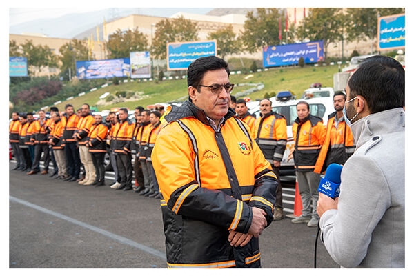 برف روبی ۱۵هزار کیلومتر باند از محورهای استان تهران مهندس امرایی معاون راهداری استان تهران