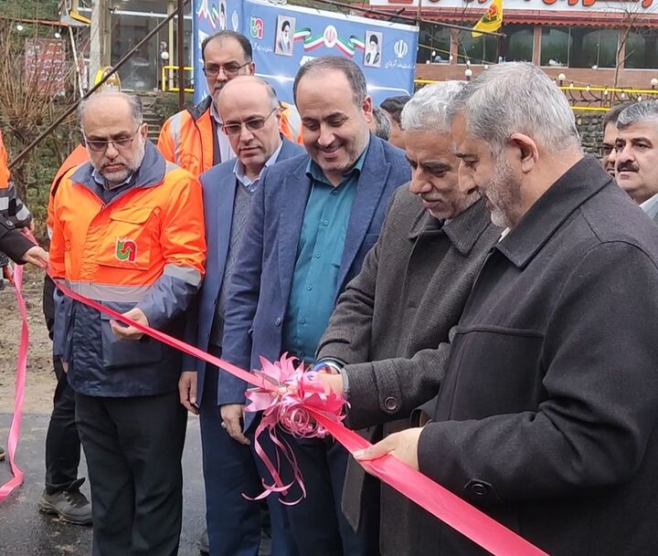 بهره برداری از ۷ پروژه راهداری در سیاهکل گیلان دهه فجر سیاهکل گیلان