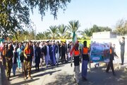همزمان با سراسر کشور حضور پرشور کارکنان و راهداران اداره راهداری و حمل ونقل جاده ای سیستان و بلوچستان در راهپیمایی ۲۲ بهمن ماه