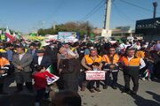 حضور راهداران ایلام در راهپیمایی 22 بهمن