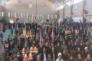 حضور راهداران ایلام در راهپیمایی 22 بهمن