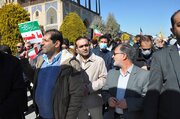ببینید/ حضور مدیران و کارکنان ادارهکل راه و شهرسازی استان اصفهان در راهپیمایی 22 بهمن