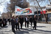 ببینید/ حضور مدیران و کارکنان ادارهکل راه و شهرسازی استان اصفهان در راهپیمایی 22 بهمن