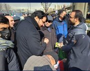 ببینید | حضور وزیر راه و شهرسازی در راهپیمایی ۲۲ بهمن ماه