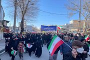 حضور مدیر کل و کارکنان راه و شهرسازی استان در راهپیمایی 22 بهمن