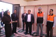 آیین بهره برداری از نمازخانه بین راهی کهورک (محورزاهدان،بم) سیستان و بلوچستان با دستور وزیر راه و شهرسازی بصورت ویدئو کنفرانس