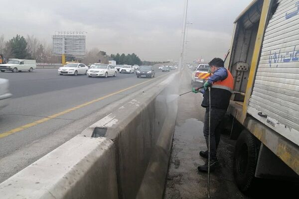 حریم راه آزادراه تهران- کرج- قروین پاکسازی و زیباسازی میشود پاکسازی آزادراه تهران- کرج- قزوین