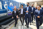 ببینید | مراسم نوسازی ۵۰۰ دستگاه ناوگان ریلی با حضور وزیر راه و شهرسازی