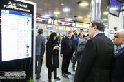 ببینید | بازدید معاون حمل و نقل وزیر راه و شهرسازی از پایانه مسافربری و فرودگاه مهرآباد