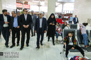 ببینید | بازدید معاون حمل و نقل وزیر راه و شهرسازی از پایانه مسافربری و فرودگاه مهرآباد