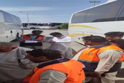 ببینید| اجرای طرح تشدید کنترل و نظارت بر ناوگان حمل و نقل عمومی در مبدا حرکت در جنوب سیستان و بلوچستان