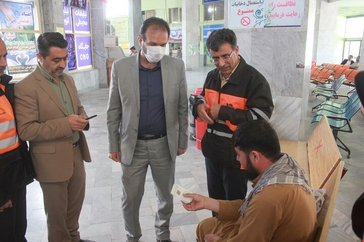 بازدید مدیرکل و رئیس شورای هماهنگی راه و شهرسازی خراسان جنوبی از پایانه مسافربری شهر بیرجند  بازدید پایانه مسافربری بیرجند