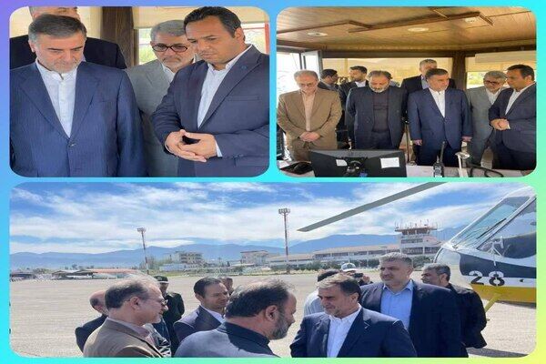 بازدید استاندار مازندران از فرودگاه نوشهر فرودگاه نوشهر