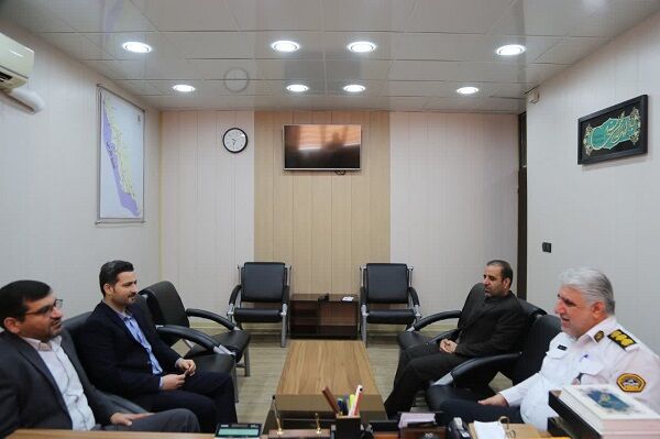 نشست مشترک پلیس راهور با مدیر کل راه و شهرسازی استان بوشهر  دیدار مدیر کل راه بوشهر با پلیس راهور بوشهر