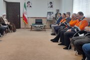 ديدار نوروزی مدير كل و اعضای شورای معاونين اداره كل با نماينده ولی فقيه در استان