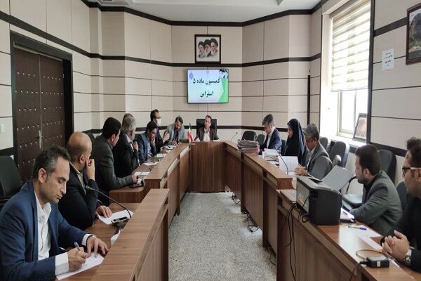 نقشه تفکیکی ۷.۸ هکتار از اراضی تخصیصی نهضت ملی مسکن در شهر اسفراین تایید شد کمیسیون ماده 5 اسفراین در خراسان شمالی