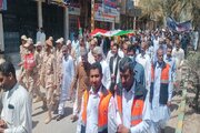 حضور پرشور کارکنان و راهداران اداره کل راهداری و حمل و نقل جاده ای سیستان و بلوچستان در راهپیمایی روز جهانی قدس